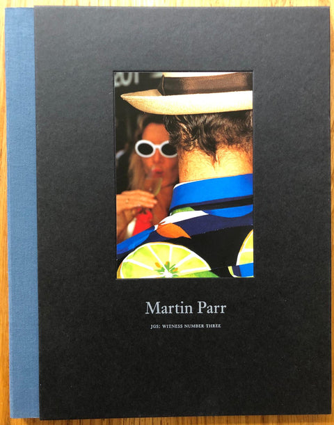 The photography book cover of JGS: Witness Number Three by Martin Parr. Hardback black.