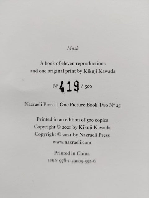 Mask (One Picture Book) - Setanta Books
