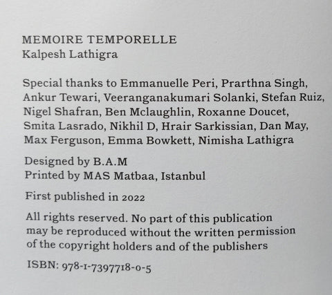 Memoire Temporelle - Setanta Books