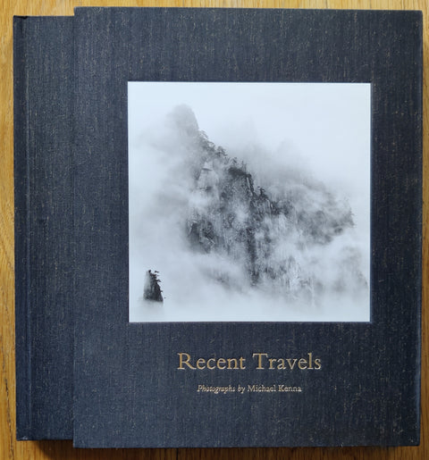 The photobook cover of Recent Travels by Michael Kenna. In hardcover black. In slipcase.