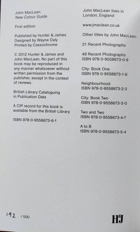 New Colour Guide - Setanta Books