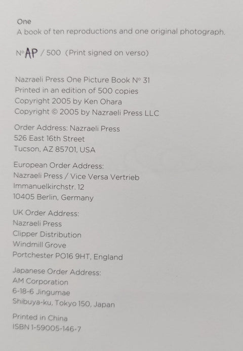 One (One Picture Book) - Setanta Books