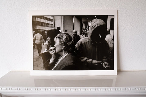 The vintage photography print of Oxford Street, London 2001 (Vintage Print) by Matt Stuart. Signed on verso.