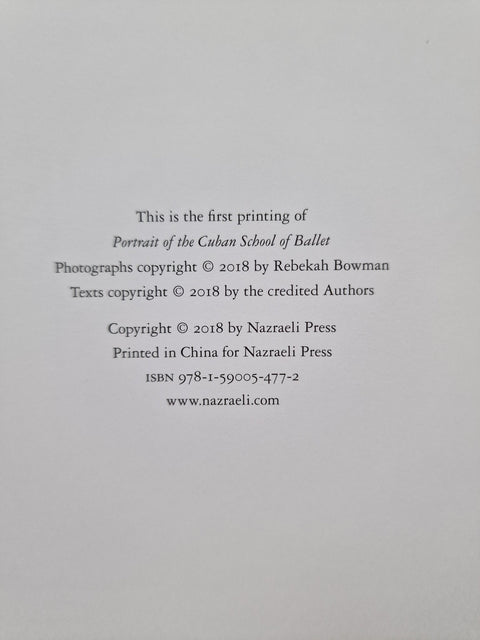 Portrait of the Cuban School of Ballet - Setanta Books