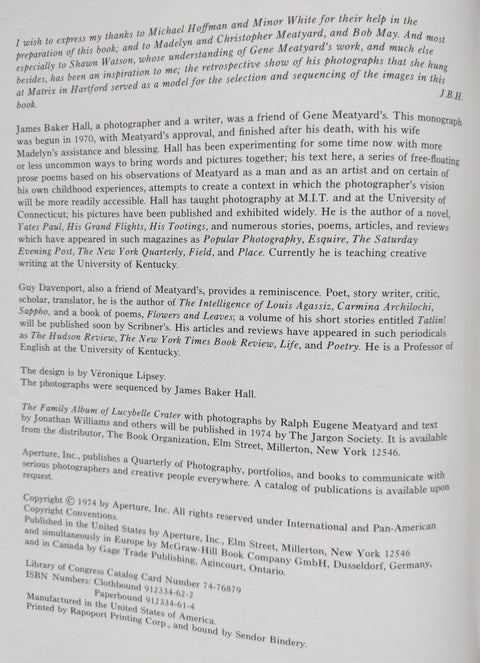 Ralph Eugene Meatyard - Setanta Books
