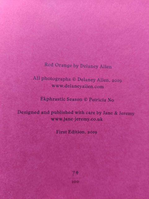 Red Orange - Setanta Books