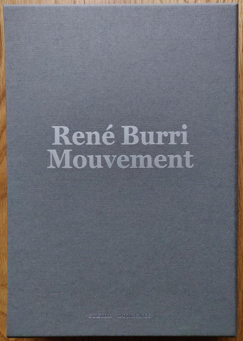The photobook slipcase cover of Mouvement by René Burri . Two hardbacks in a slipcase.