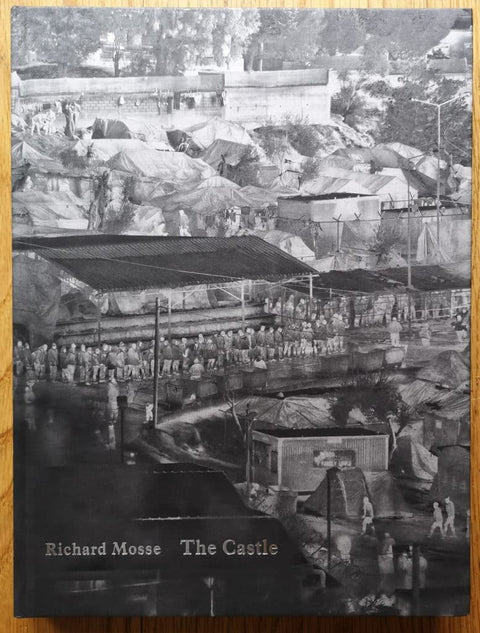 The photography book cover of The Castle by Richard Mosse. Hardback in black and white.
