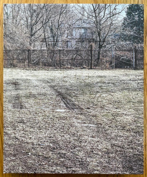 The photography book cover of The Boys by Rick Schatzberg. Hardback with image of frosted park and trees. Signed.