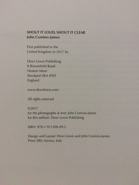Shout it Loud, Shout it Clear