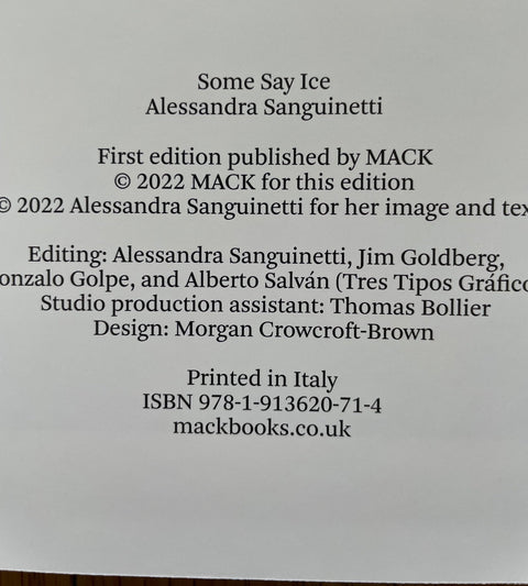 Some Say Ice (1st Edition) - Setanta Books