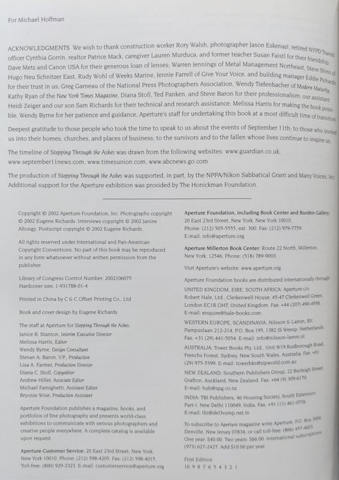 Stepping Through The Ashes - Setanta Books