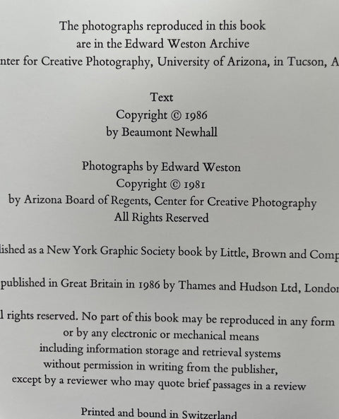 Supreme Instants: The Photography of Edward Weston - Setanta Books