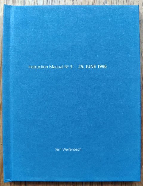 Instruction Manual #3 25. JUNE 1996 (One Picture Book)