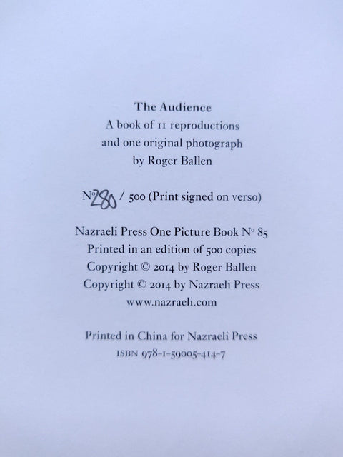 The Audience (One Picture Book)