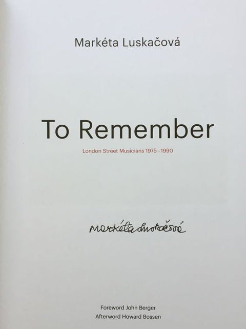 To Remember