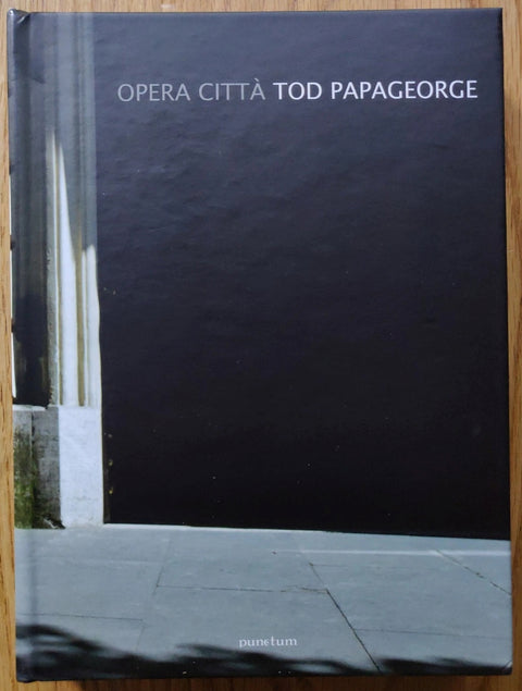 The photography book cover of Opera Citta by Tod Papageorge. Hardback.