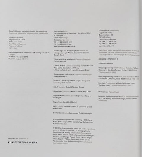 Wilhelm Schürmann: Road Map to Happiness, Pictures of a Street - Setanta Books